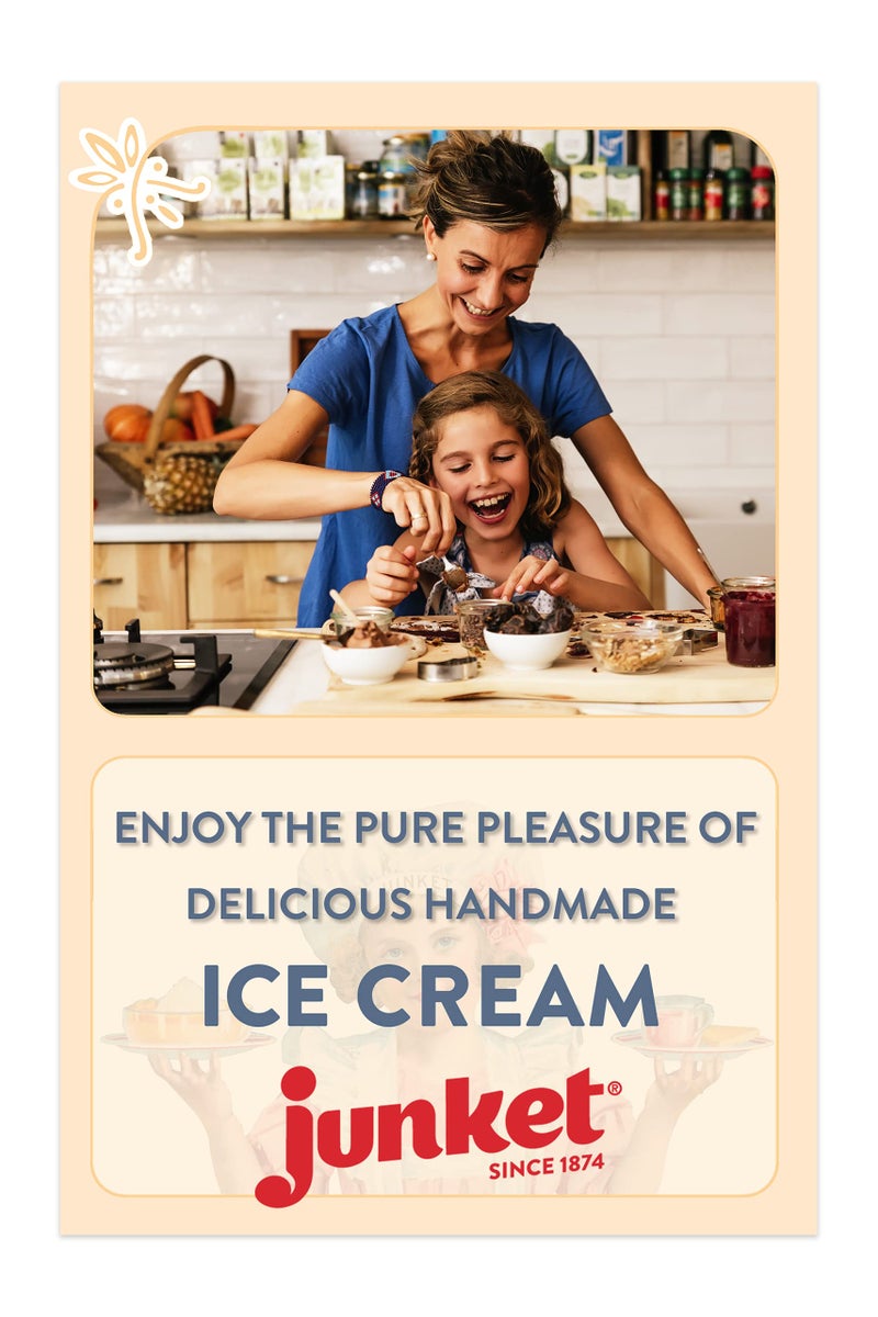 Junket Strawberry Ice Cream Mix: Makes 6 Quarts Old Fashioned Homemade Ice Cream for Ice Cream Maker or Hand Stir - Just Add Milk and Cream, Chill, and Enjoy. Quick and Easy! 4 oz Box of Powdered Ice - Image 5